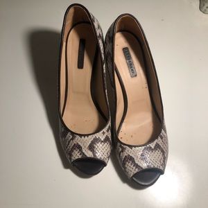 Longchamp snakeskin heels